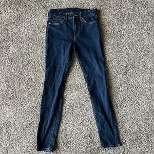 H&M mens dark blue skinny jeans size 30
